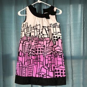 Girls Ombré Purple City Dress